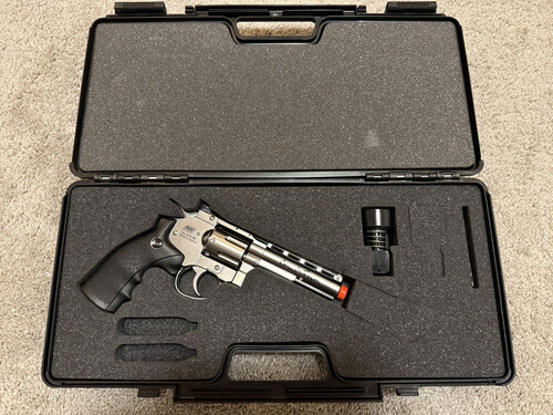 ASG Full Metal Dan Wesson Licensed 4 Airsoft CO2 Gas Revolver