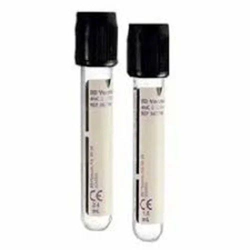 Black Cap Blood Collection Tubes