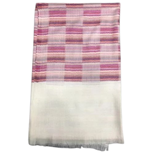 Check Dobby Woolen Shawl