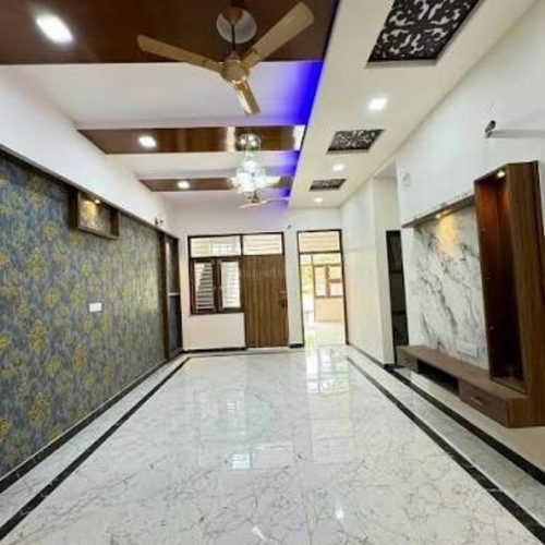 Stylish Living Room Marble Floor