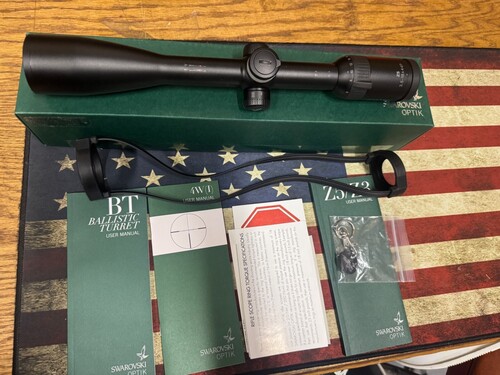 Swarovski Z5 3.5 18x44 zero stop ballistic turret