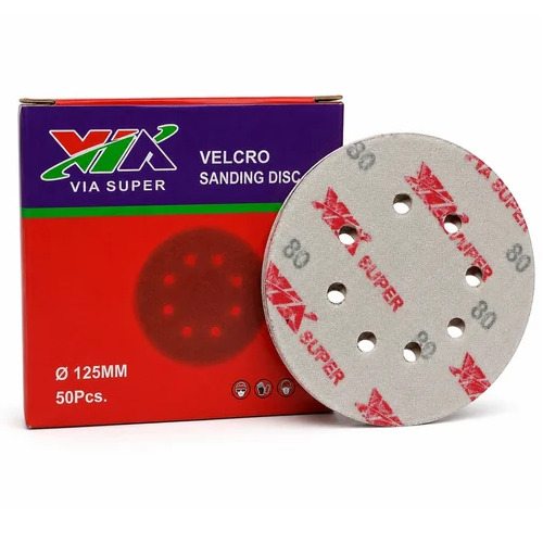 White Via Super Velcro Sanding Disc