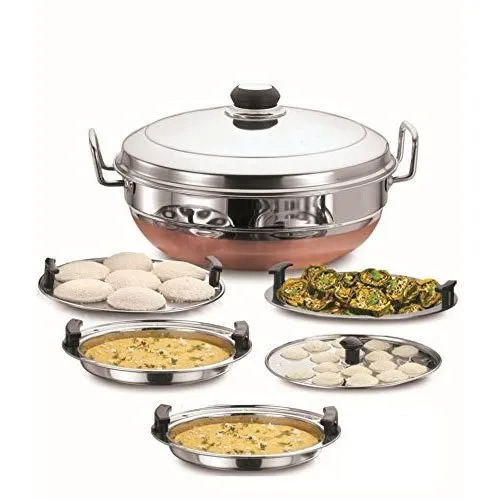 Copper Bottom Multi Kadai, Idli Cooker
