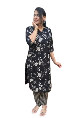 Ladies Cotton Kurti Pant Set