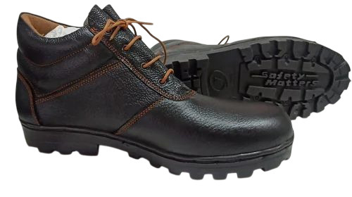 Men Leather Safety Boots