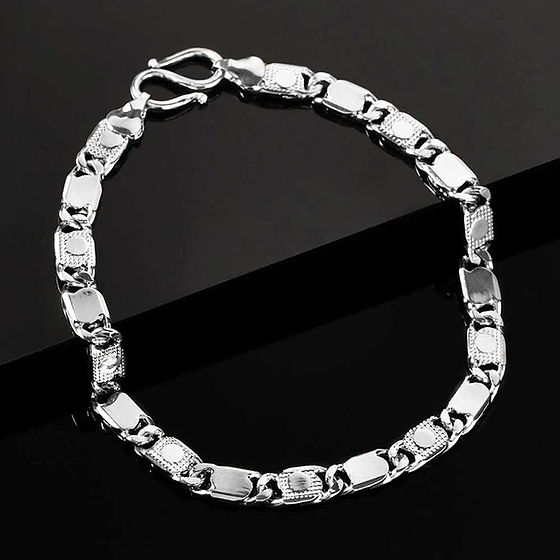 Mens The Lifestyle Co Silver Plated Link Bracelet 15Gm - Gender: Unisex