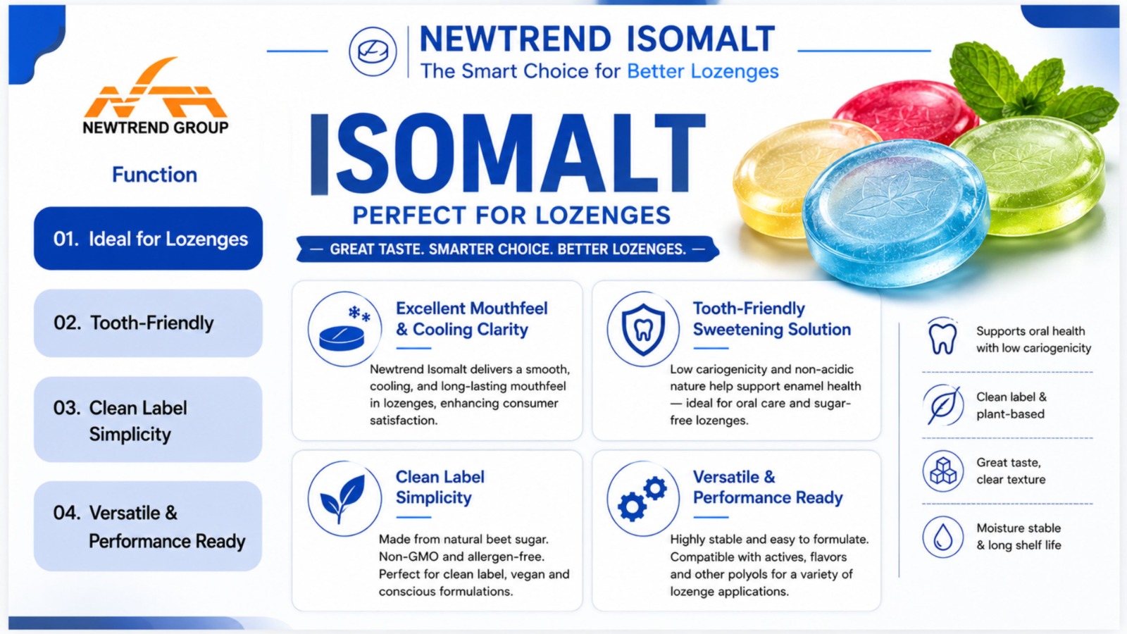 Newtrend isomalt