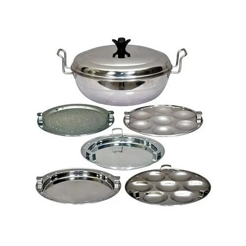 Plain Bottom Multi Kadai, Idli Cooker
