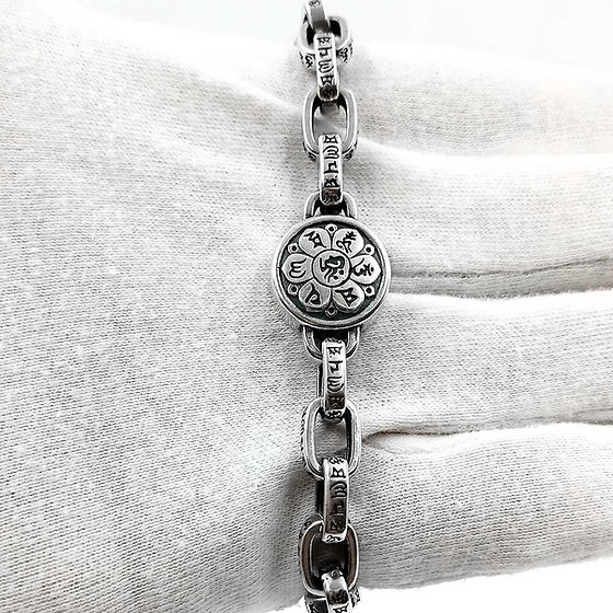Square Anchor Chain 6-word Gauge Vajra Buddhist Turkey Bracelet - Feature: Odorless