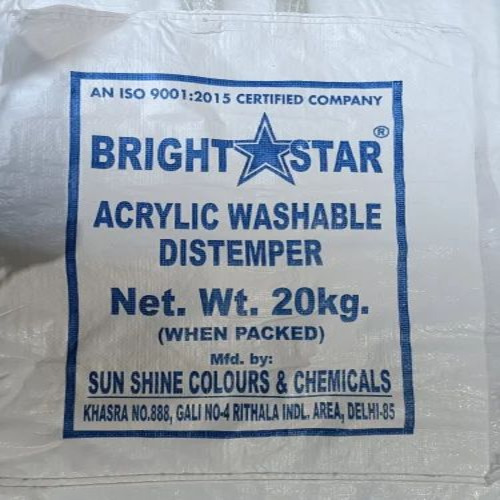 20 Kg Acrylic Washable Distemper Paint