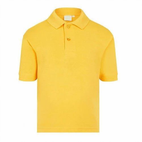 Cotton Polo Yellow Collar T Shirt