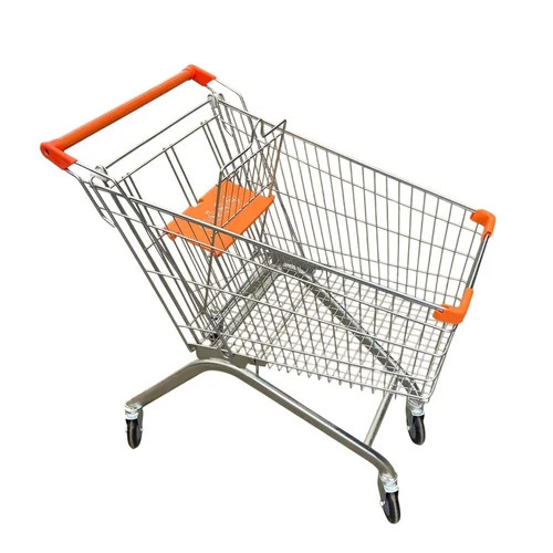 100 L Stainless Steel Shopping Trolley