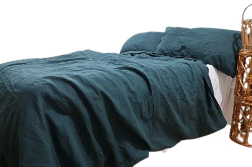 Emerald Green Linen Duvet Cover