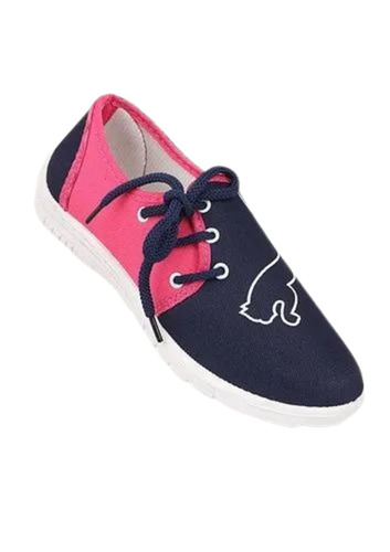 Ladies Printed Lace Up Shoes
