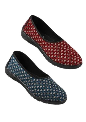 Ladies Printed Slip On Shoes