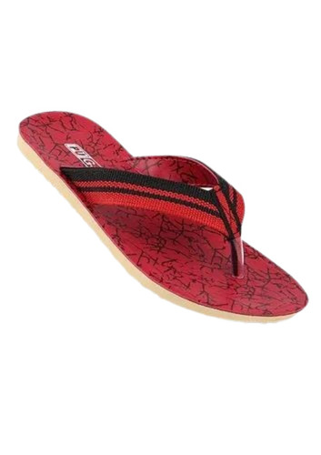 Mens Red Pu Slipper