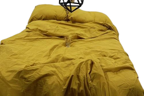 Mustard Yellow Plain Cotton Duvet Cover
