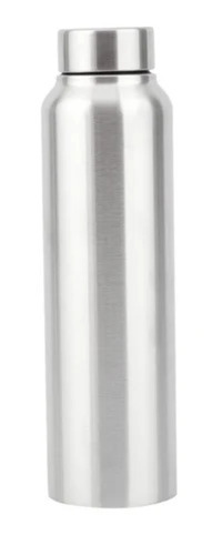 Silver Stainless Steel Water Bottle
