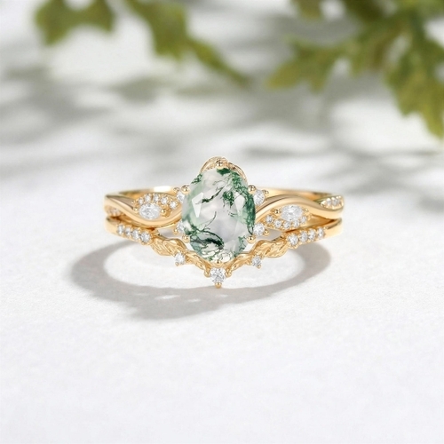 Agate Fingering Ring