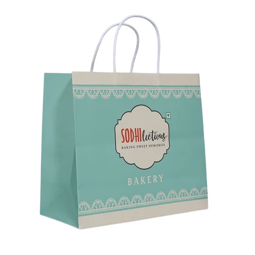 Printed Bleach Kraft Paper Bag