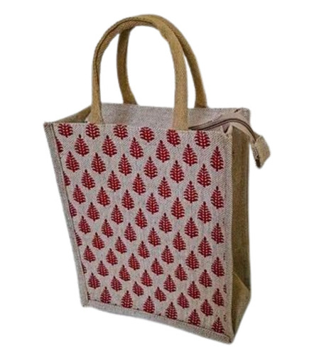 Red Jute Lunch Bags