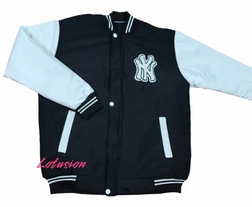 Blue Tpu Varsity Jacket