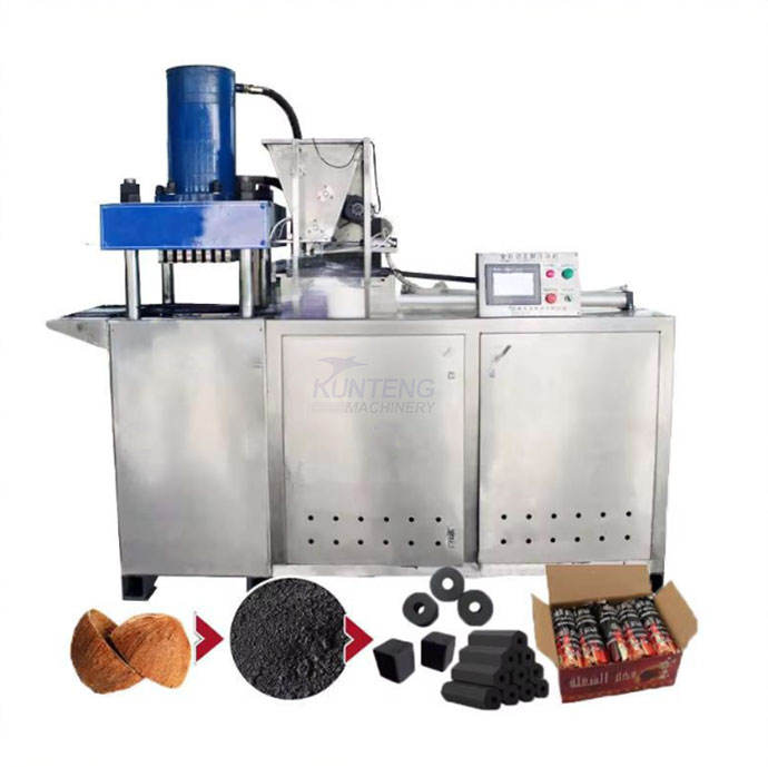 Coconut Charcoal Making Machine - Briquette Size: Customized