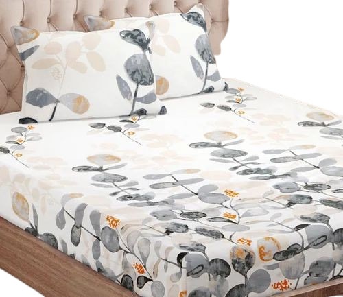 Cotton Floral Printed Bed Sheet