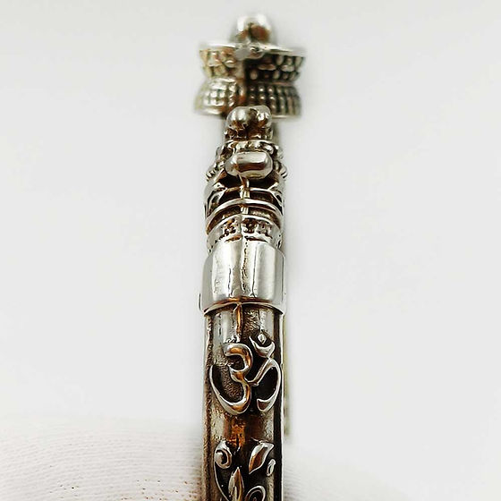 Fancy Customise Heavy look design Shivling Nandi Adjustable kada 150 gm