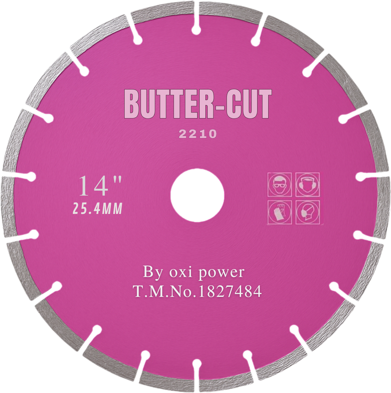Granite Cutting Blade Butter Cut 14 Inch Bore Size 25.4mm