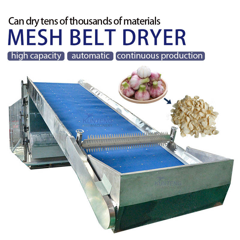 Industrial Continuous Garlic Dryer Machine Automatic Fresh Garlic Slice Flakes Dehydrator Drying Processing Plant Set - Dimension (L*W*H): 220*250*1000  Centimeter (Cm)