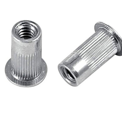 Knurled Flat Head Threaded Insert Nut