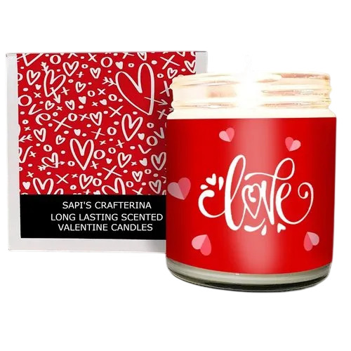 Long Lasting Scented Valentine Candle