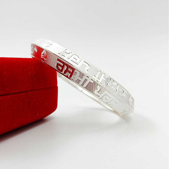 Punjabi Name customise pure Silver Kada for men gifting item 70 gm