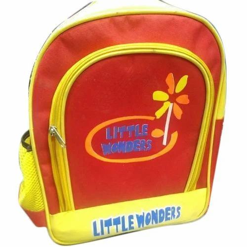 Red And Yellow Color School Bags