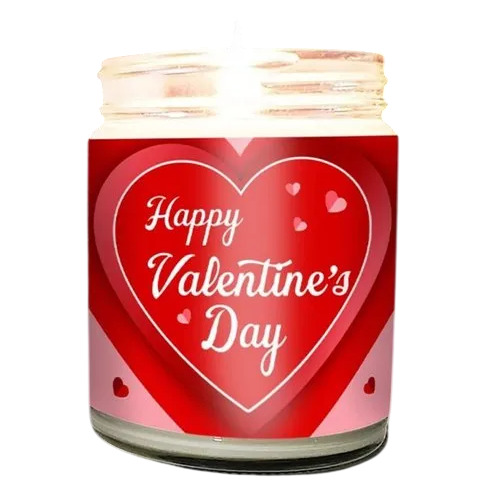 Red Long Lasting Scented Jar Candle
