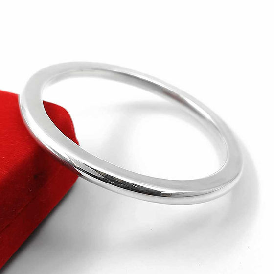 Unisex Flat Cartier Design Pure Silver Kada 55Gm - Jewelry Type: Bangles