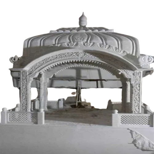 7 X 4 Feet White Marble Palki Sahib