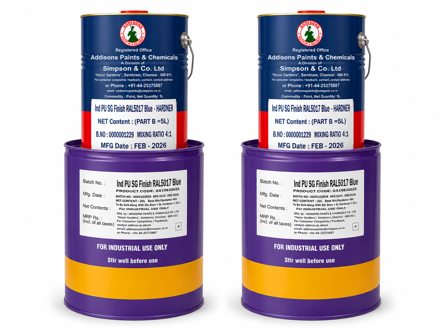 Addisons Brand PU Finish Semi Glossy Paint