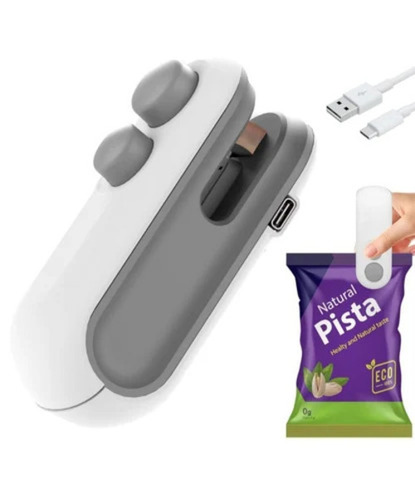 Automatic Portable Mini Sealer - PVC, 11 Inch, White, 16W USB Corded | Automatic Power