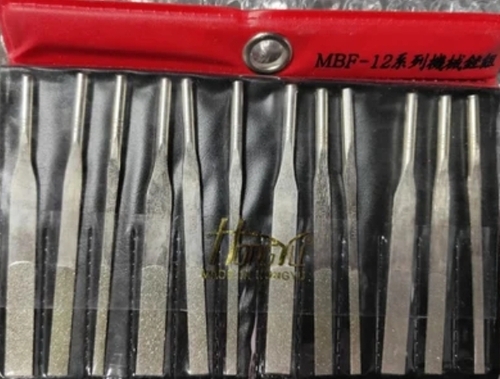 Polished 14Cm Lapper Machine Diamond Files - Color: Silver