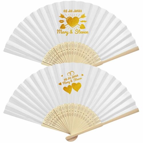White Bamboo Hand Fan