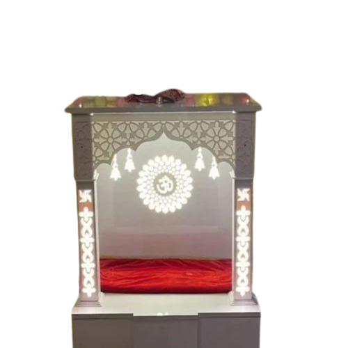 2.5 Feet Wood Temple With Side Wall - Sheesham Wood, Polished Finish, 2.5 Feet(H)