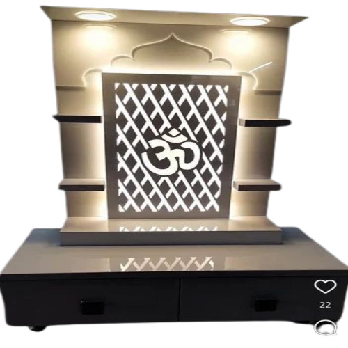 3.5 Feet Teak Wood Temple