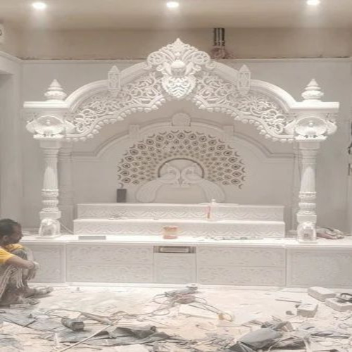 Carved White Marble Temple