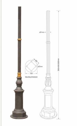 Cast Aluminium Lighting Pole