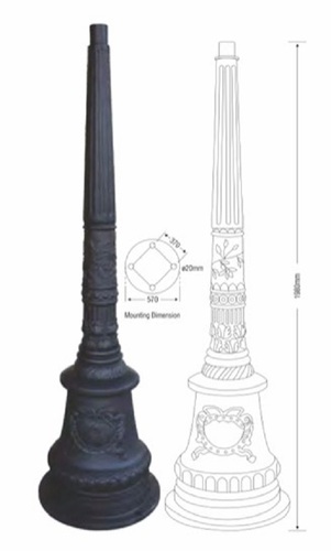 Cast Aluminium Pole For Lighting