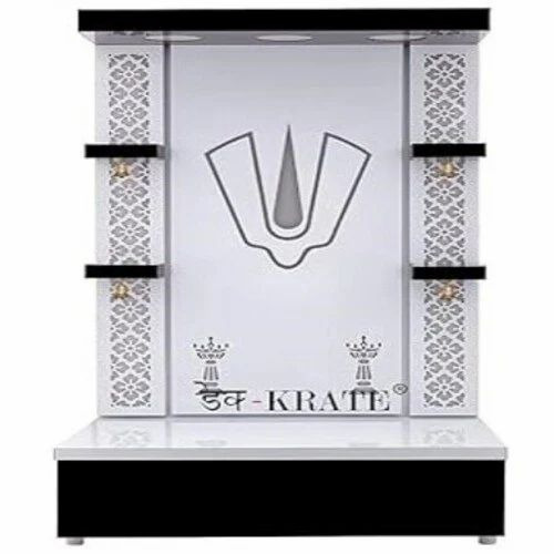 Table Top Mandir With White Led Light Puja Mandir
