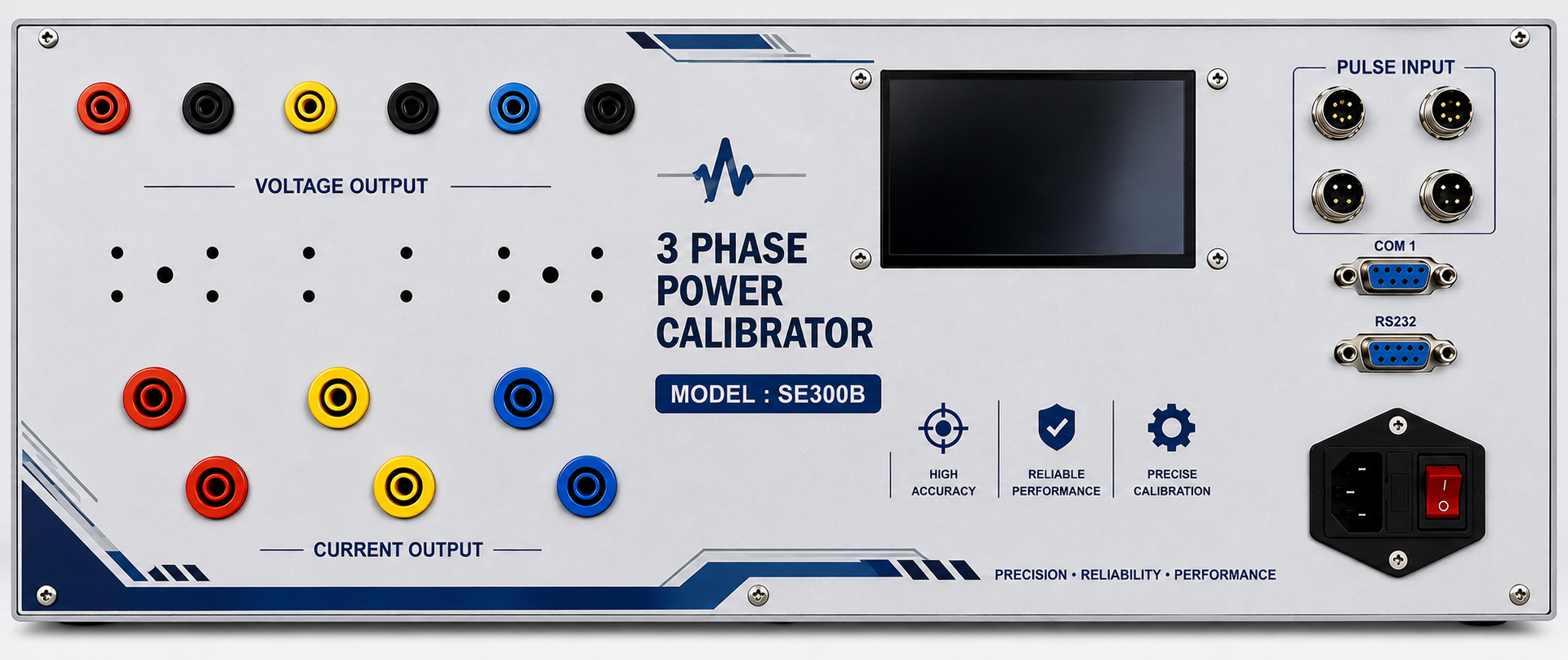 Three Phase Power & Energy Calibrator - Rated Frequency: 50 Hertz (Hz)