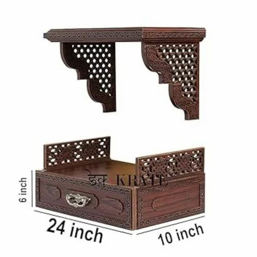Wall Hanging Designer Wooden Mandir